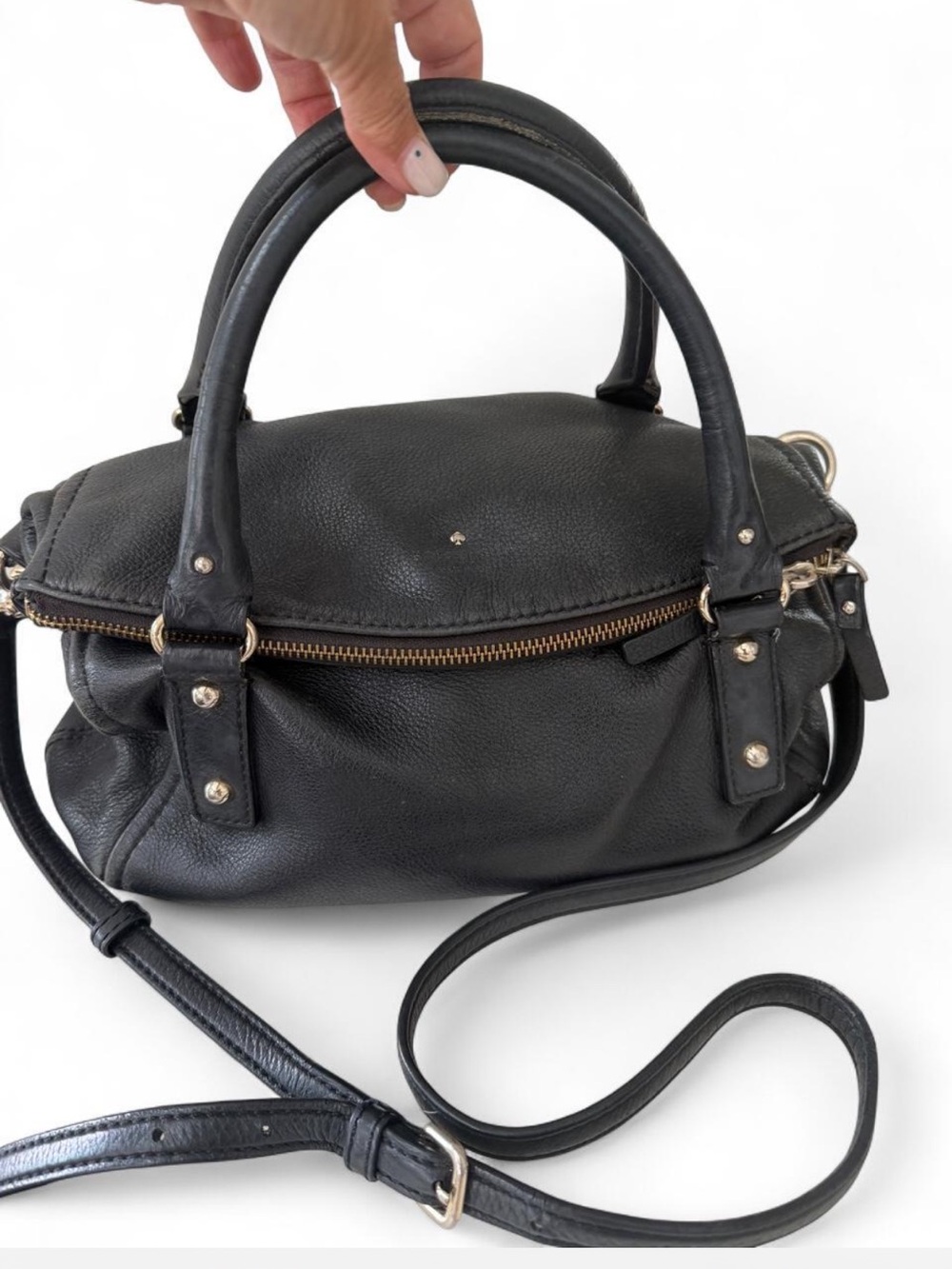 Kate Spade Leslie Satchel Cobble Hill Black Large